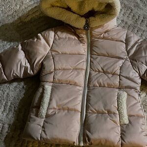 Michael Kors Kids NEW Beige/Light Pink Puffer Jacket